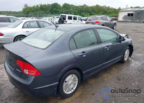 2007 Honda Civic Hybrid from USA, damaged, VIN JHMFA362X7S014518